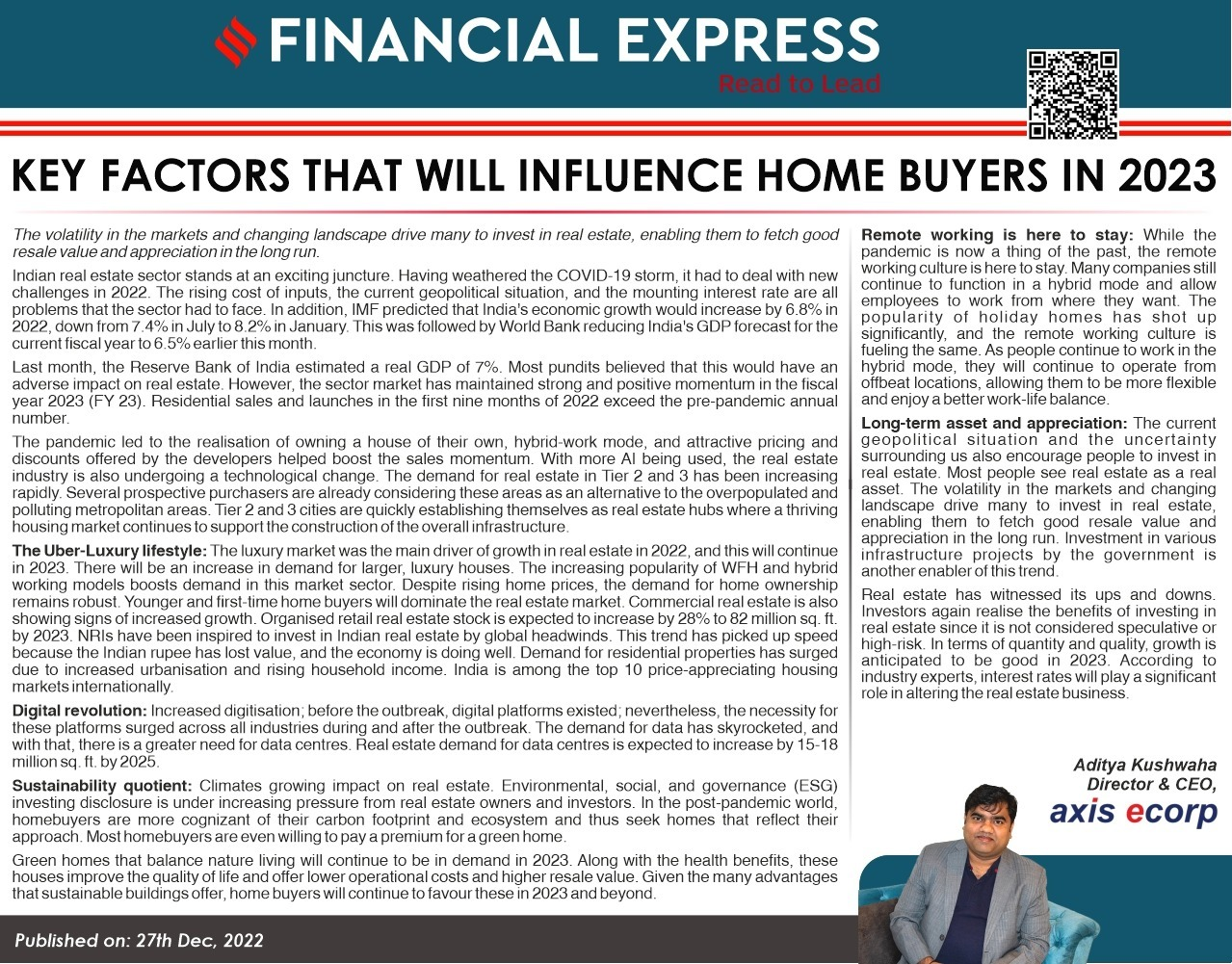 Key factors that will influence home buyers in 2023