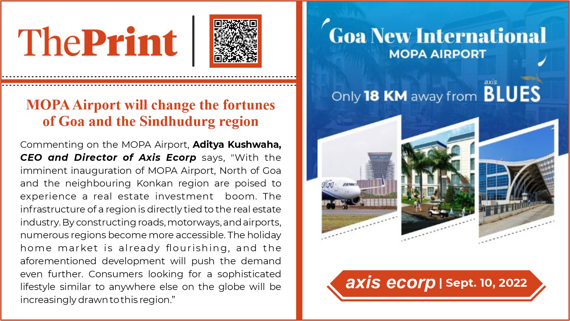 MOPA Airport will change the fortunes of Goa